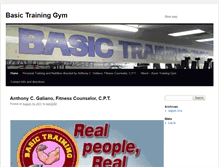 Tablet Screenshot of basictraininggym.com